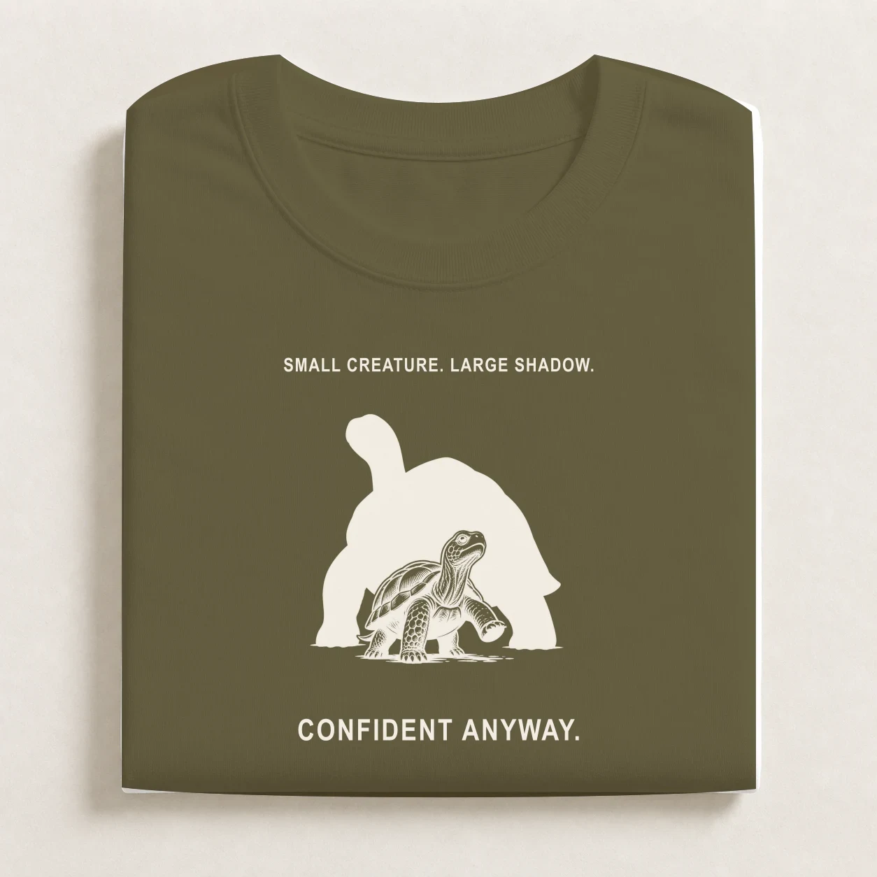 Folded Army Final Boss shirt colour study.