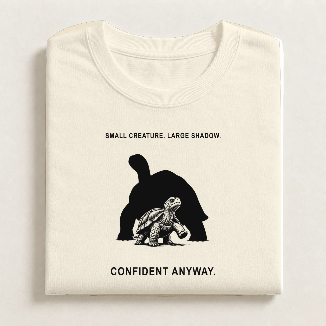Folded Natural Final Boss shirt colour study.